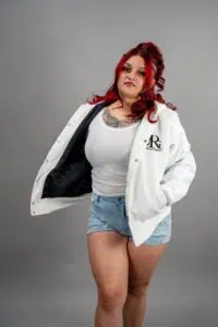 Varsity Jacket Las Vegas | Premium Streetwear & Outerwear | Reign Gear 3 Women 2 31 scaled