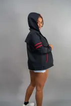 Detachable Hood Jacket 3 Detachable Hooded Nylon Jacket