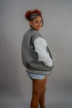 Classic Varsity Jacket 38 Reign Gear women's classic varsity letterman jacket