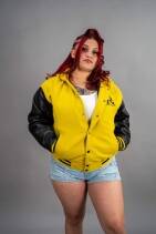 Zipper Varsity Jacket 3 Zip Detachable Hooded Varsity Letterman Jacket